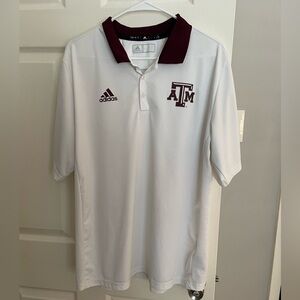 Adidas Texas A&M Polo, size L